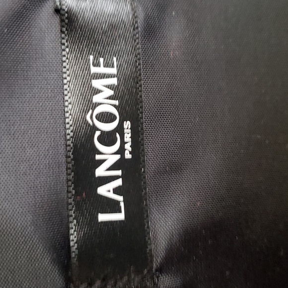 Lancome Paris Women's Black Patent Vegan Leather Travel Make Up Accessory Case - Picture 10 of 15